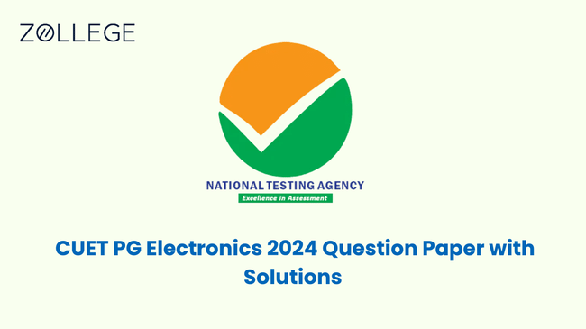 cuet pg 2024 electronics question paper with solution