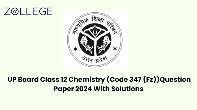 Up Board class 12 chemistry question paper with solution pdf