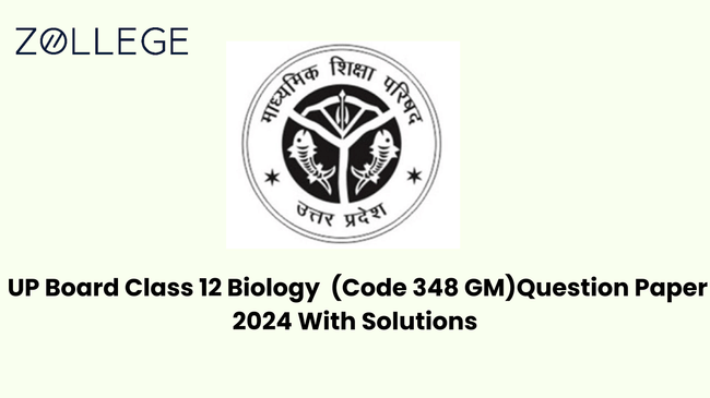 Up Board class 12 Biology Question Paper with Solution pdf