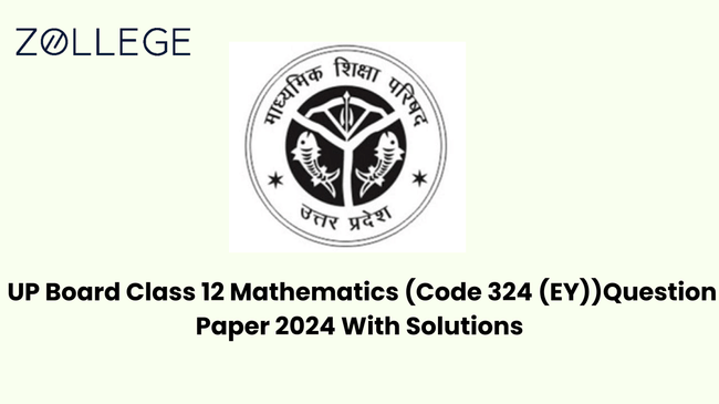 UP BOARD CLASS 12 Maths Question Paper with solution pdf