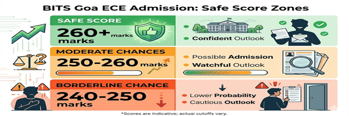 BITS Goa ECE Cutoff in BITSAT and Previous Years Trends