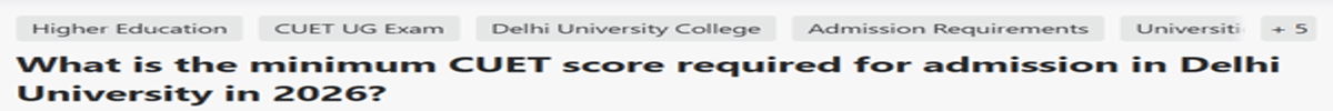 CUET UG Cutoff 2026 for Dyal Singh College