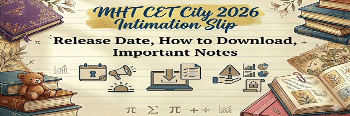 MHT CET 2026 City Intimation Slip: Release Date, How to Download, Important Notes