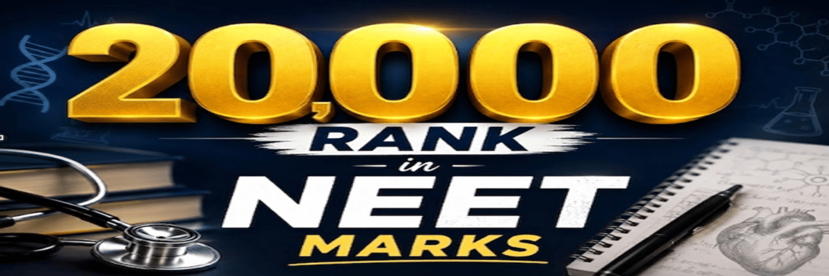 20,000 Rank in NEET Marks: Check Course and College Options