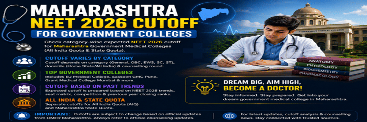 Maharashtra NEET 2026 Cutoff for Government Colleges