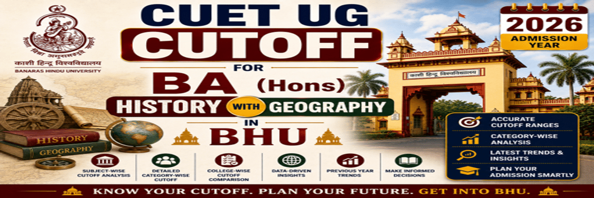 CUET UG Cutoff for BA History with Geography in BHU