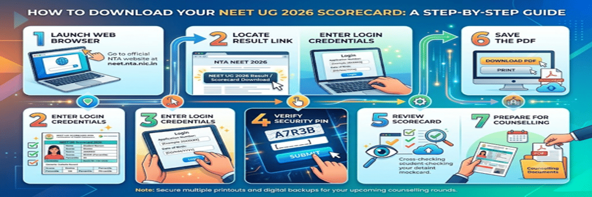 NEET 2026 Scorecard Download PDF: Direct Link @neet.nta.nic.in, Steps, Details Mentioned