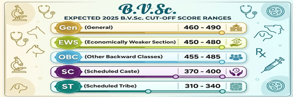 NEET 2026 Cutoff for BVSc and Previous Years' Trends
