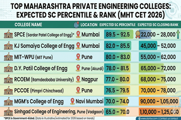 MHT CET CE Cutoff for SC Category