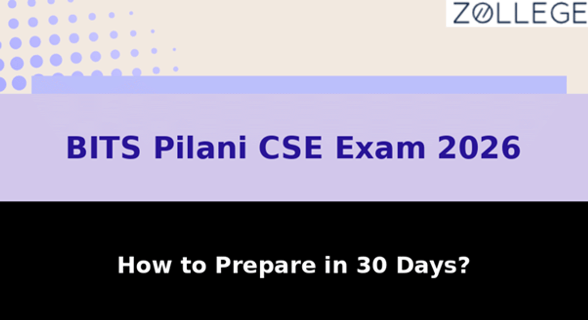 How to Crack BITS Pilani CSE in 30 Days