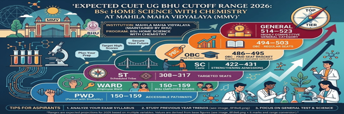 CUET UG Cutoff for BSc Home Science with Chemistry in BHU