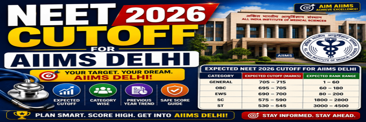 NEET Cutoff 2026 for AIIMS Delhi and Previous Years’ Trends
