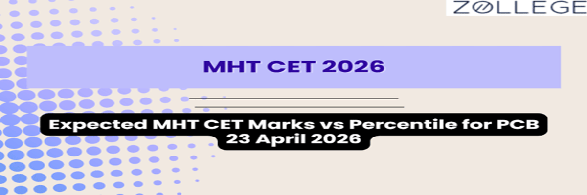 Expected MHT CET Marks vs Percentile for PCB 23 April 2026