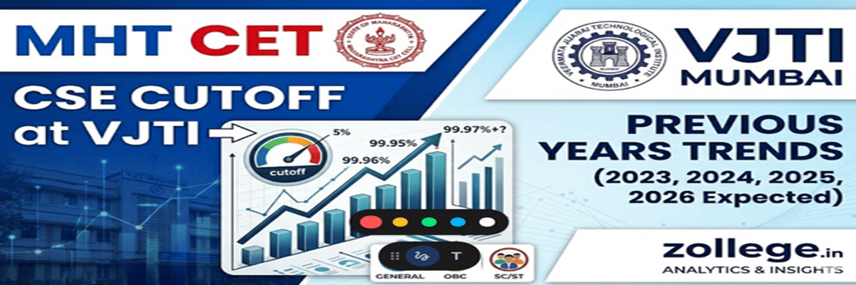 MHT CET CSE Cutoff at VJTI and Previous Years Trends