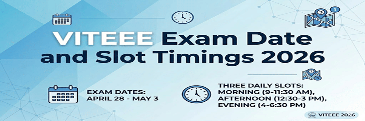 VITEEE Exam Date and Slot Timings 2026