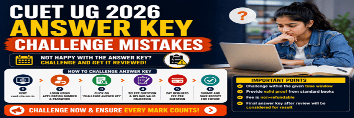 CUET UG 2026 Answer Key Challenge Mistakes
