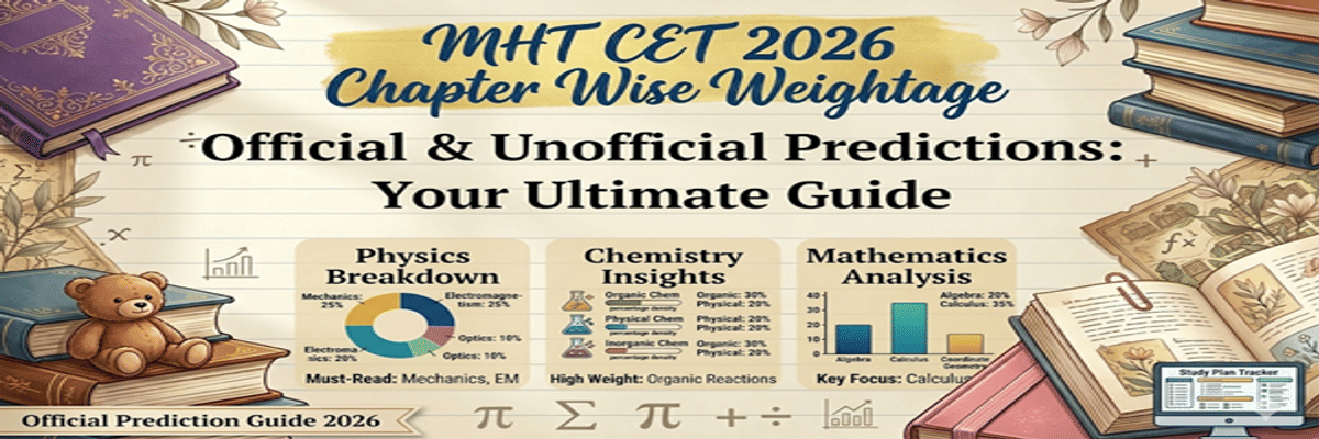 MHT CET Chapter Wise Weightage 2026: High-Weightage Topics, Preparation Tips & FAQs