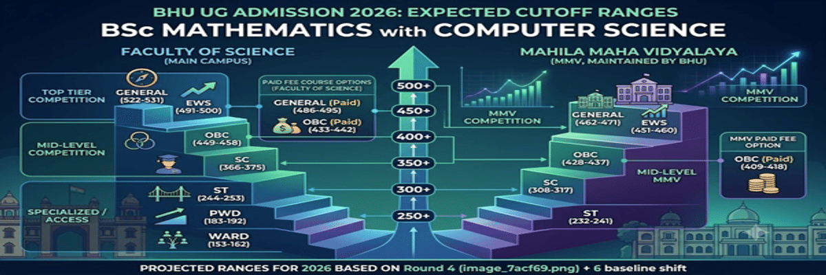 CUET UG Cutoff for BSc Mathematics with Computer in BHU