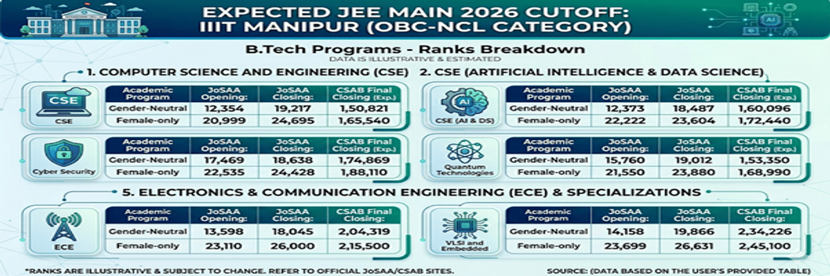 IIIT Manipur JEE Main Cutoff 2026
