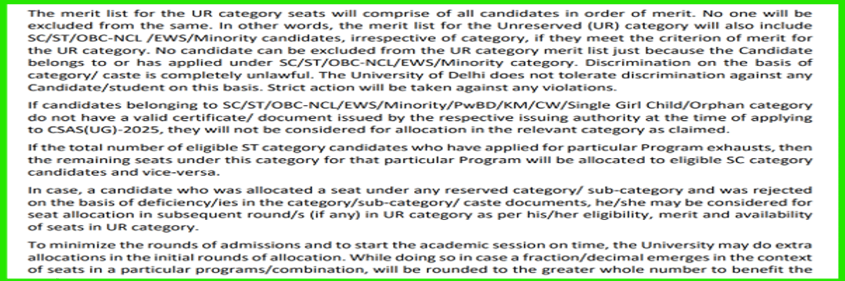 CSAS Counselling 2026: Start Date, Registration, Preference Filling, Seat Allotment, Admission Date