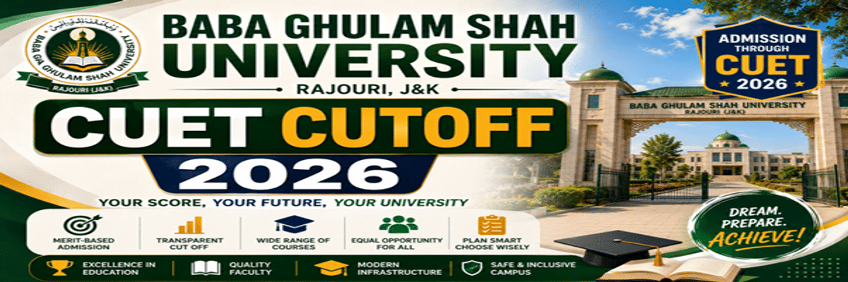 Baba Ghulam Shah University CUET Cutoff 2026