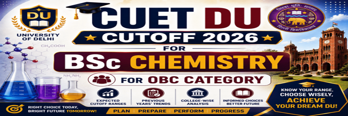 CUET DU cutoff for BSc Chemistry for OBC Category