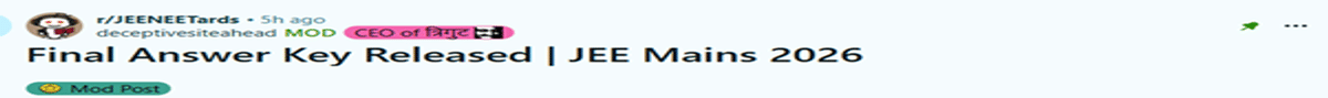 JEE Main Final Answer Key Out: Direct Link, How to Download, Check Number of Questions Dropped