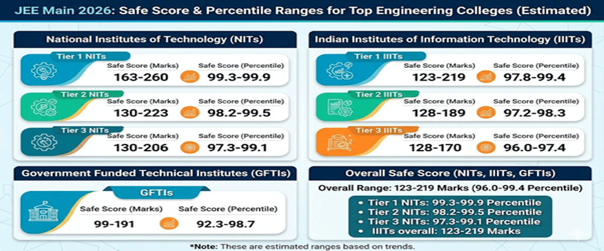 JEE Main Cutoff 2026: Check Category Wise Qualifying Percentile, Marks vs Percentile, Previous Years’ Trends