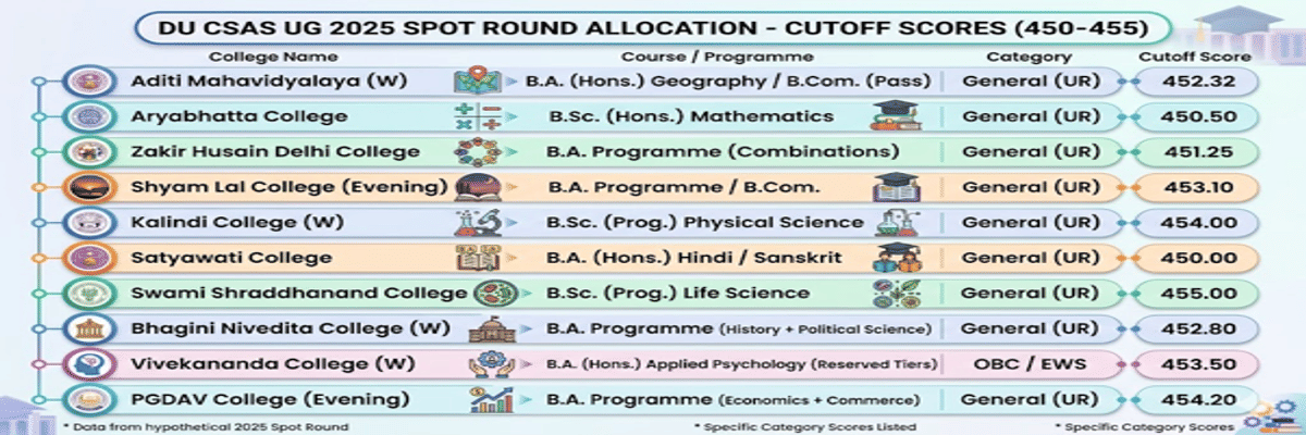 Can I get into DU Colleges with 450 marks in CUET?