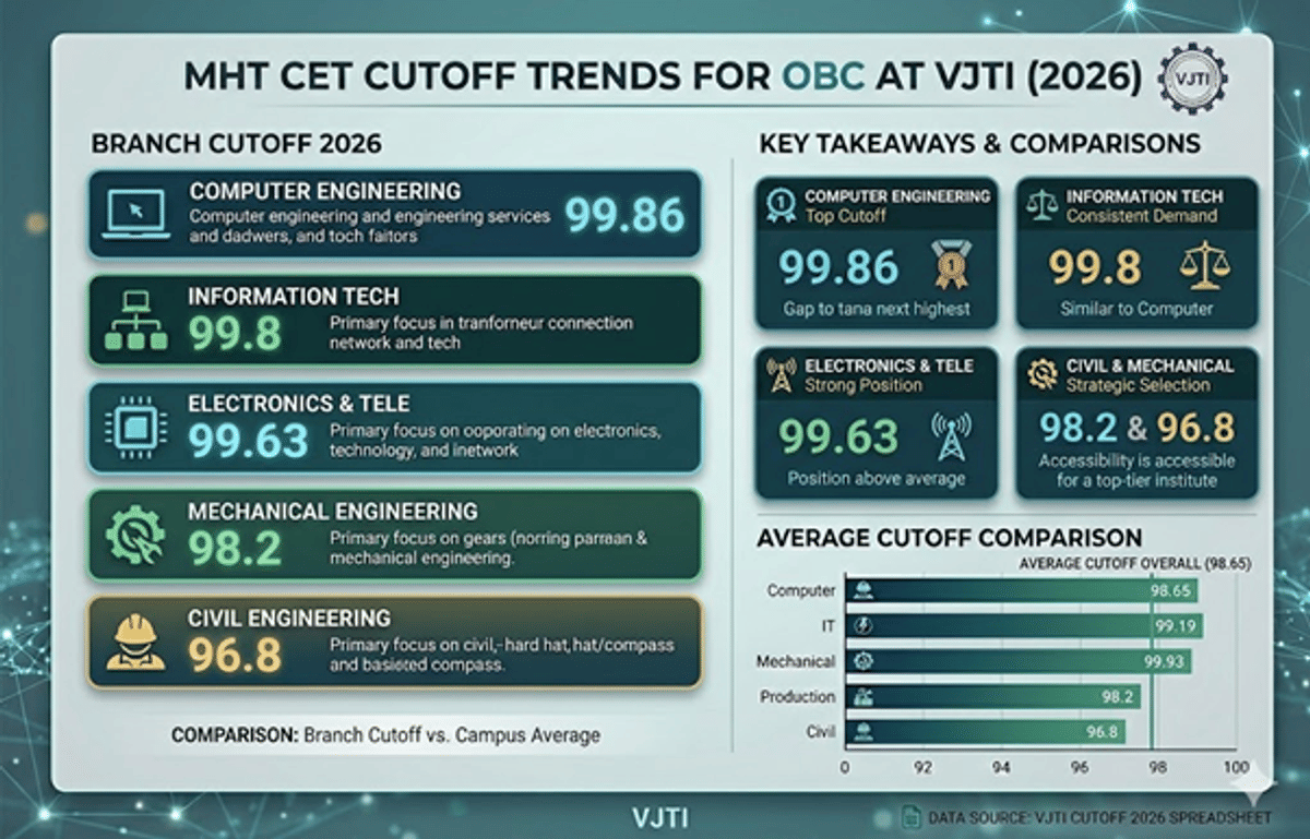 MHT CET Cutoff at VJTI for OBC Category