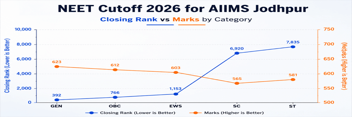 NEET Cutoff 2026 for Top 10 AIIMS: Category-Wise Marks for MBBS Admissions