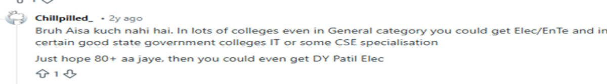 70 Marks in MHT CET Percentile and College Options