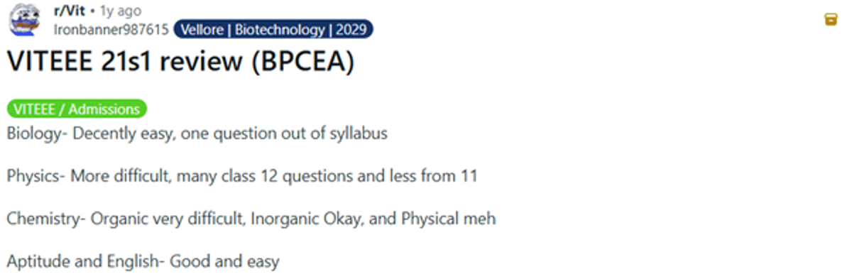 VITEEE Biology Syllabus 2026: Download PDF, Important Chapters, Books, Preparation Strategy