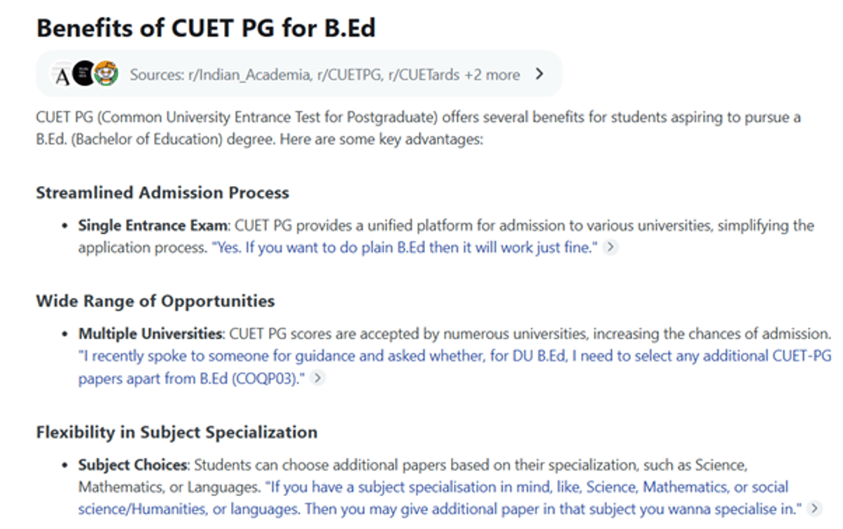 CUET PG BEd Colleges and Cutoff 2026