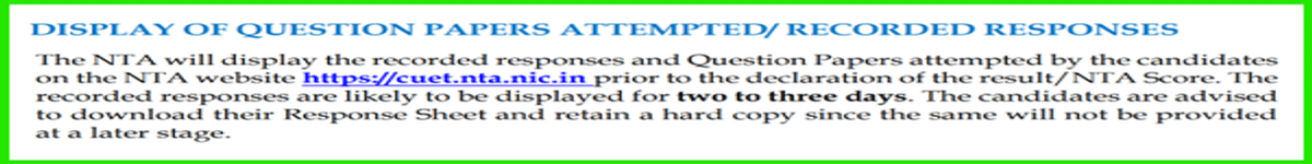CUET UG Response Sheet: Download at cuet.nta.nic.in, Check Details Mentioned, How to Calculate Score