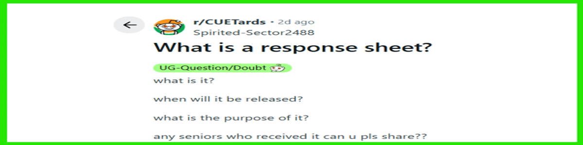 CUET UG Response Sheet: Download at cuet.nta.nic.in, Check Details Mentioned, How to Calculate Score