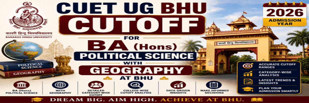 CUET UG Cutoff for BA Political Science with Geography at BHU