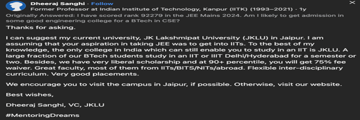 Top Government Colleges With Low Percentile in JEE Main 2026