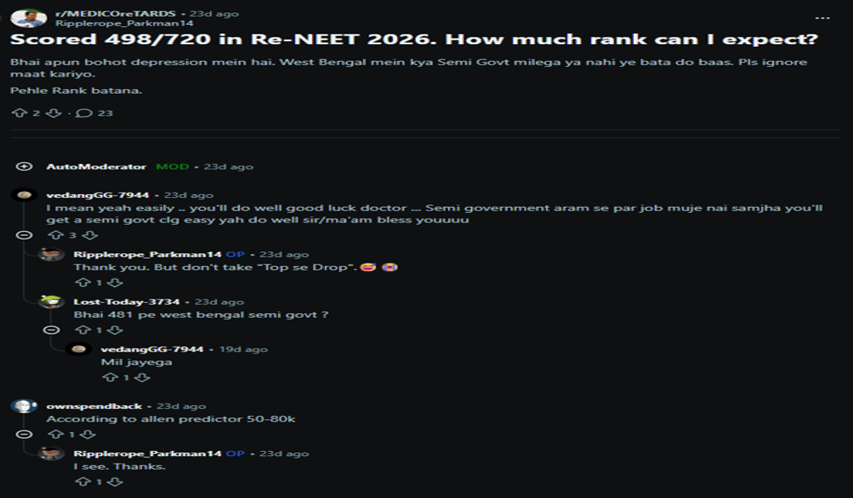 80,000 Rank in NEET: Courses and College Options for 80000, 85000, 89000 Rank