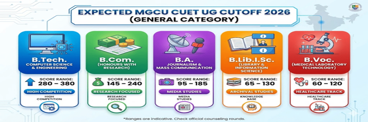 Mahatma Gandhi Central University CUET UG Cutoff 2026