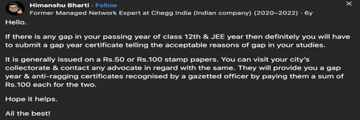 Documents Required After JEE Main Exam 2026