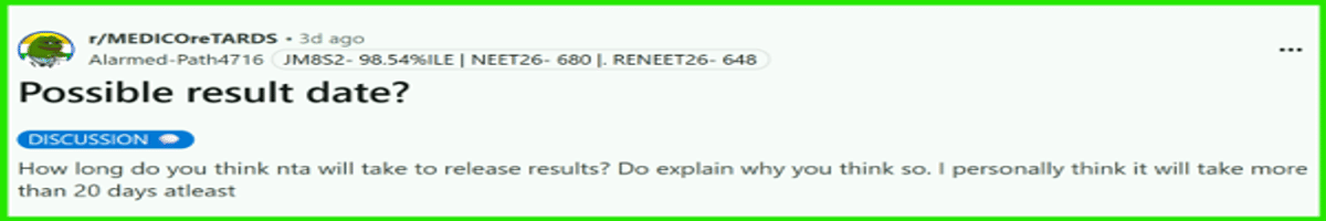 NEET Result 2026: Direct Link @neet.nta.nic.in, Download Scorecard PDF, Qualifying Cutoff, Marks vs Rank