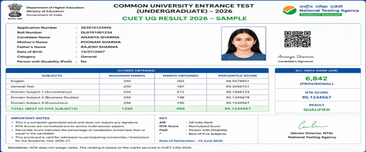 CUET UG Result 2026 Date and Time Analysis