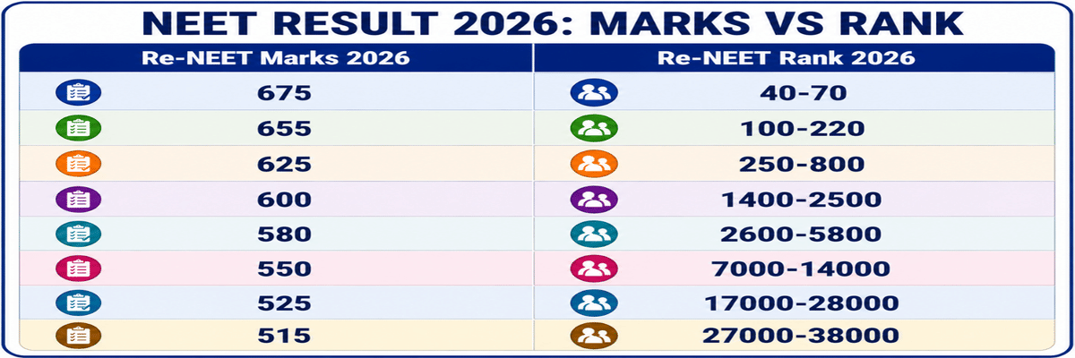 NEET Result 2026: Direct Link @neet.nta.nic.in, Download Scorecard PDF, Qualifying Cutoff, Marks vs Rank
