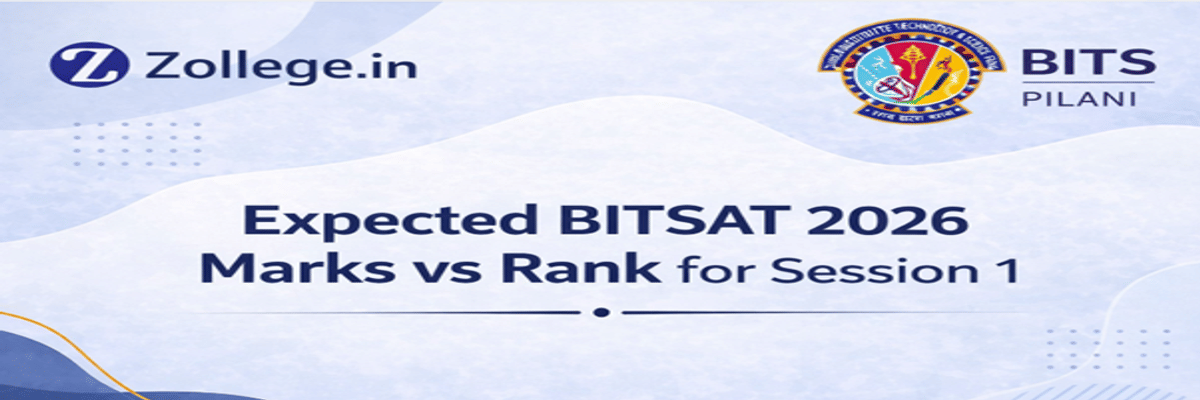 Expected BITSAT 2026 Marks vs Rank for Session 1