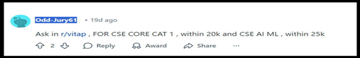 VIT AP VITEEE Cutoff for CSE: Check Category Wise Cutoffs