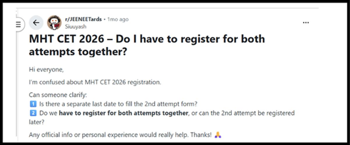 MHT CET Registration 2026 (Closed): Dates, Late Fees & How to Apply