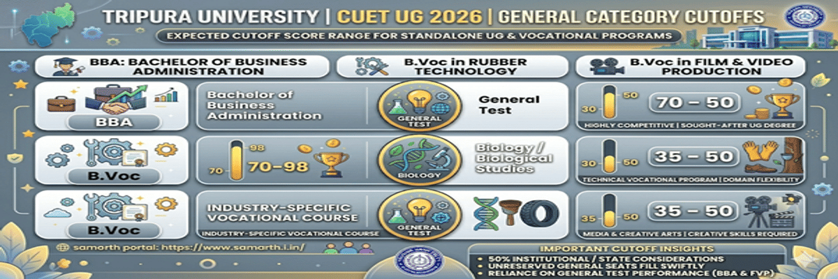 Tripura University CUET Cutoff 2026