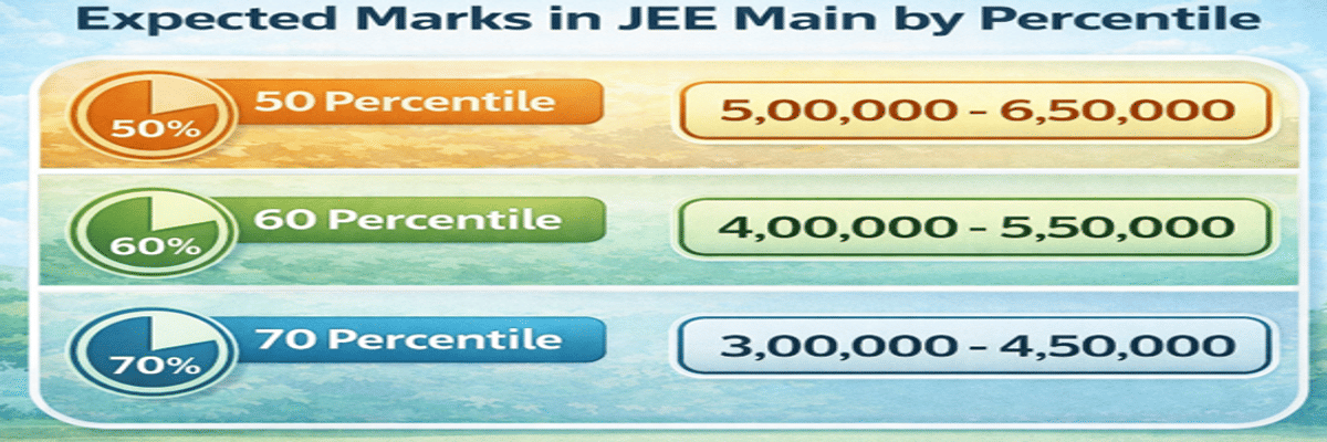 60 Percentile in JEE Main Marks and College Options