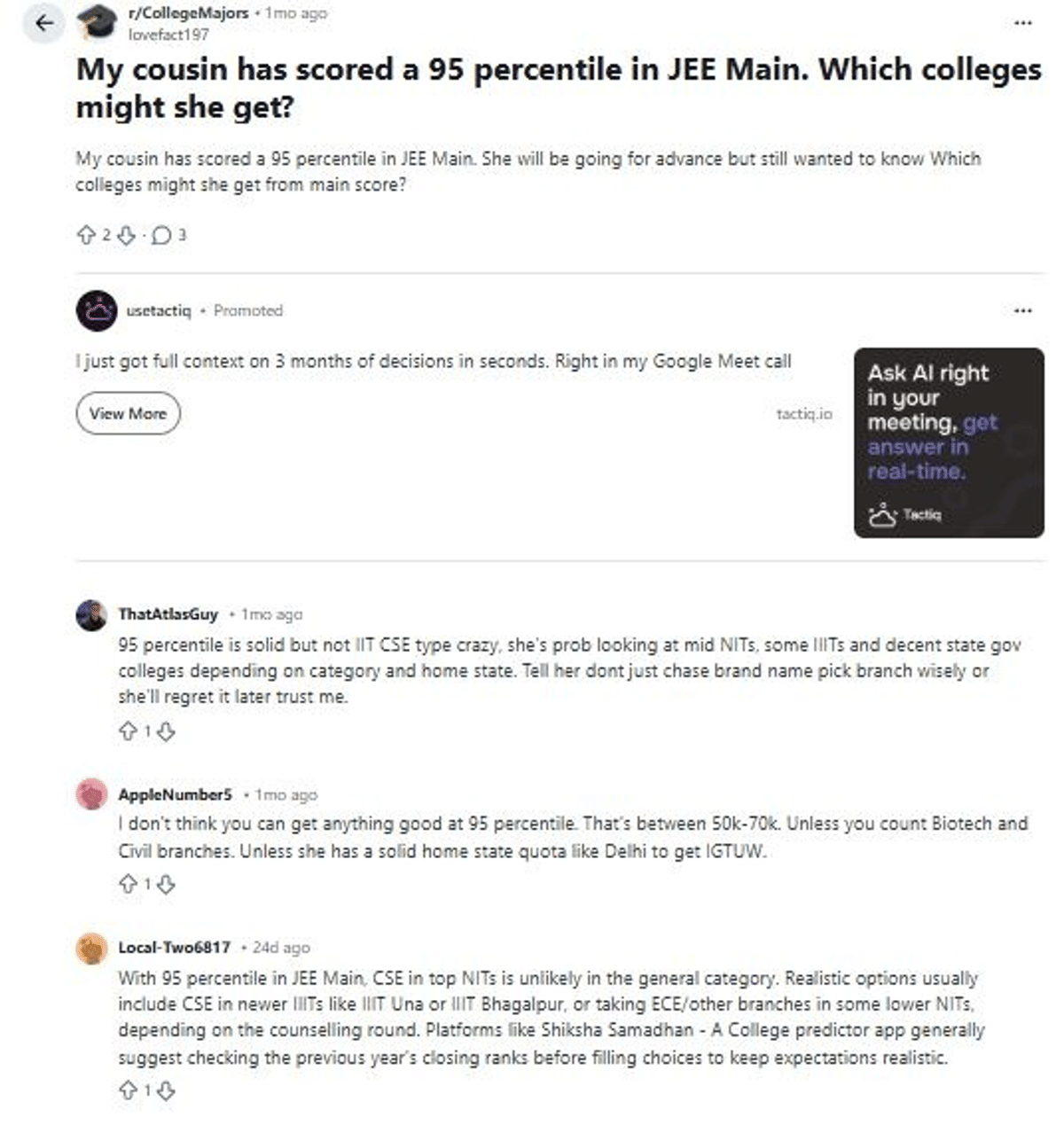 NIT Colleges Under 95 Percentile in JEE Main 2026, Category-wise NITs under 95 Percentile